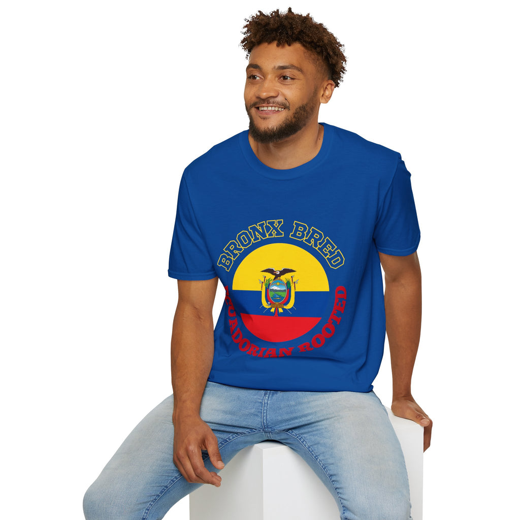 Bronx Bred, Ecuador Rooted T-Shirt — Ecuador Flag Crest Tee