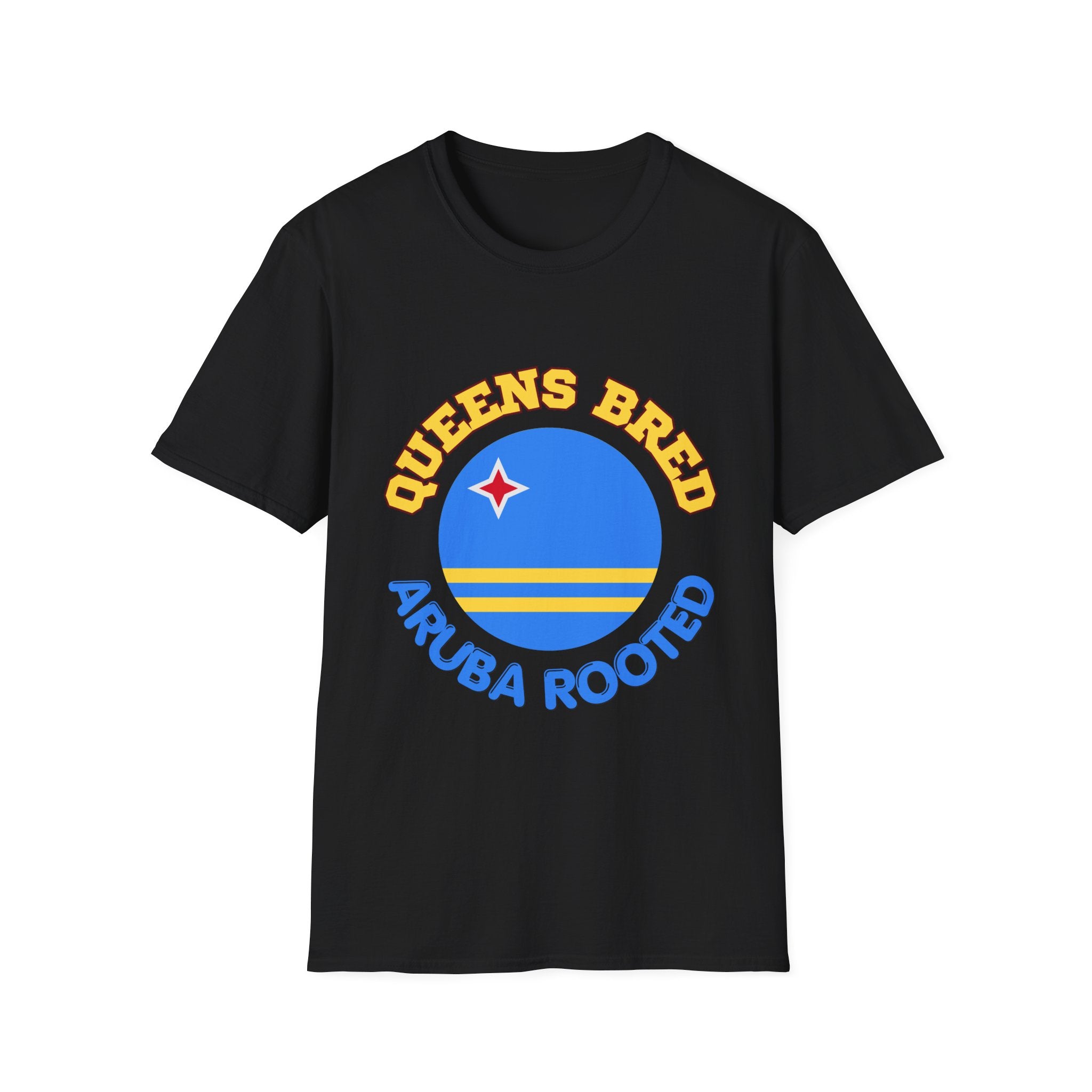 Queens Bred Aruba Rooted T-Shirt — Caribbean Pride Tee
