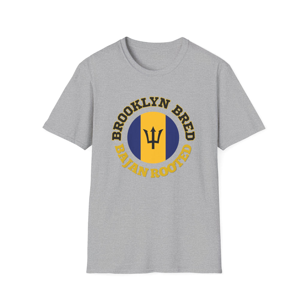 Brooklyn Bred • Bajan Rooted T-Shirt — Barbados Trident Graphic Tee
