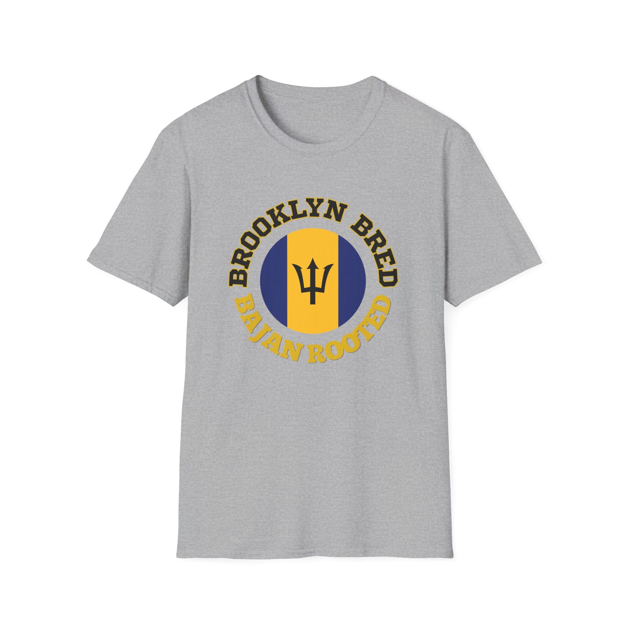 Brooklyn Bred • Bajan Rooted T-Shirt — Barbados Trident Graphic Tee