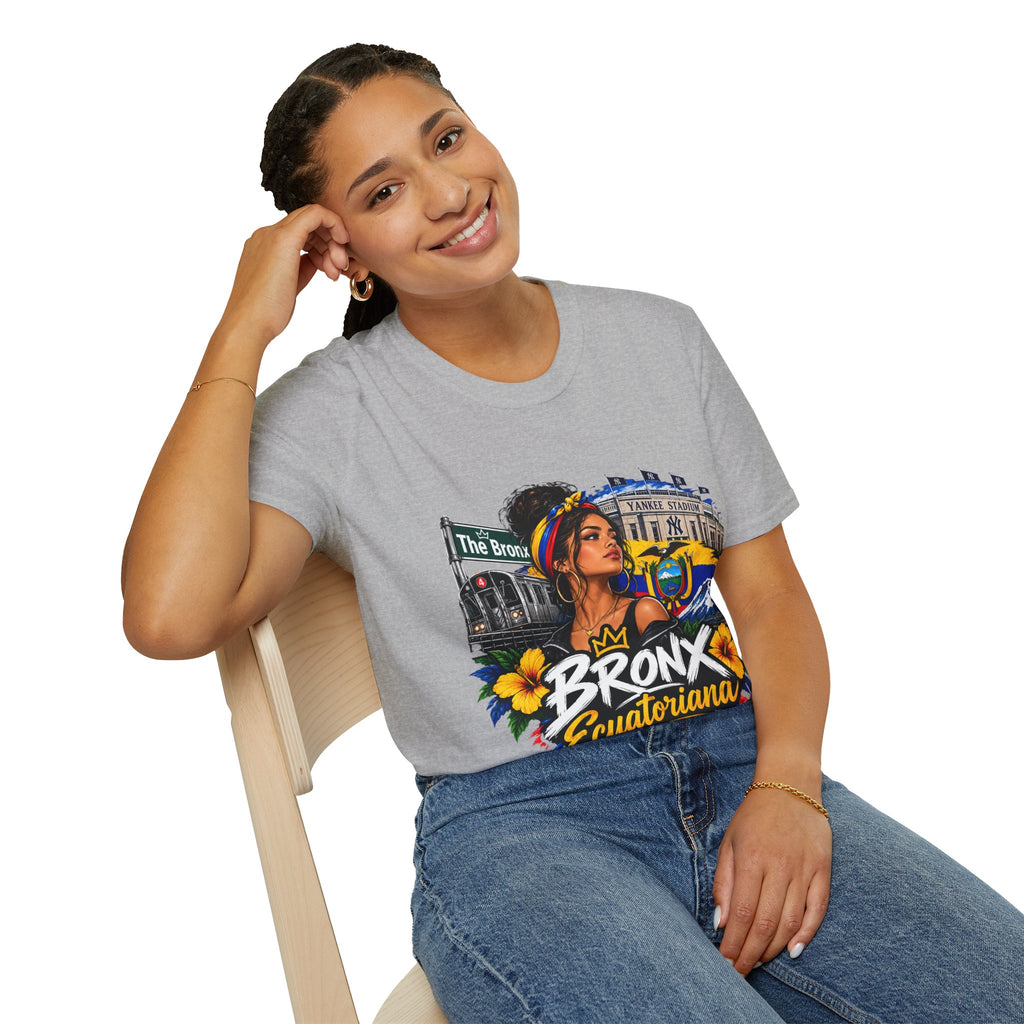 Bronx Ecuatoriana T-Shirt — Ecuadorian Pride NYC Floral Graphic