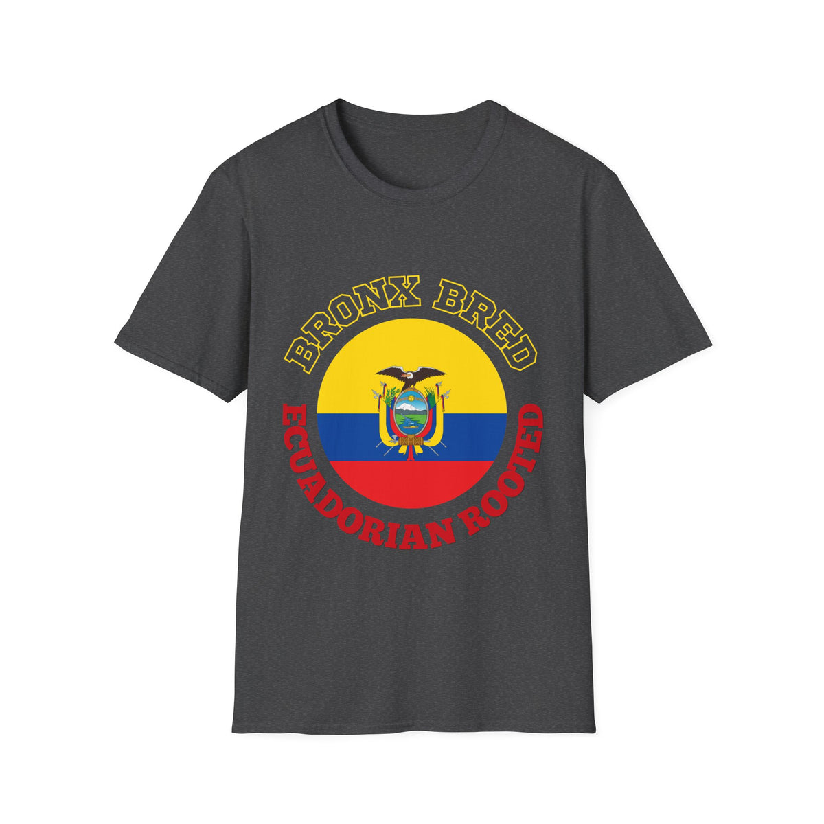 Bronx Bred, Ecuador Rooted T-Shirt — Ecuador Flag Crest Tee