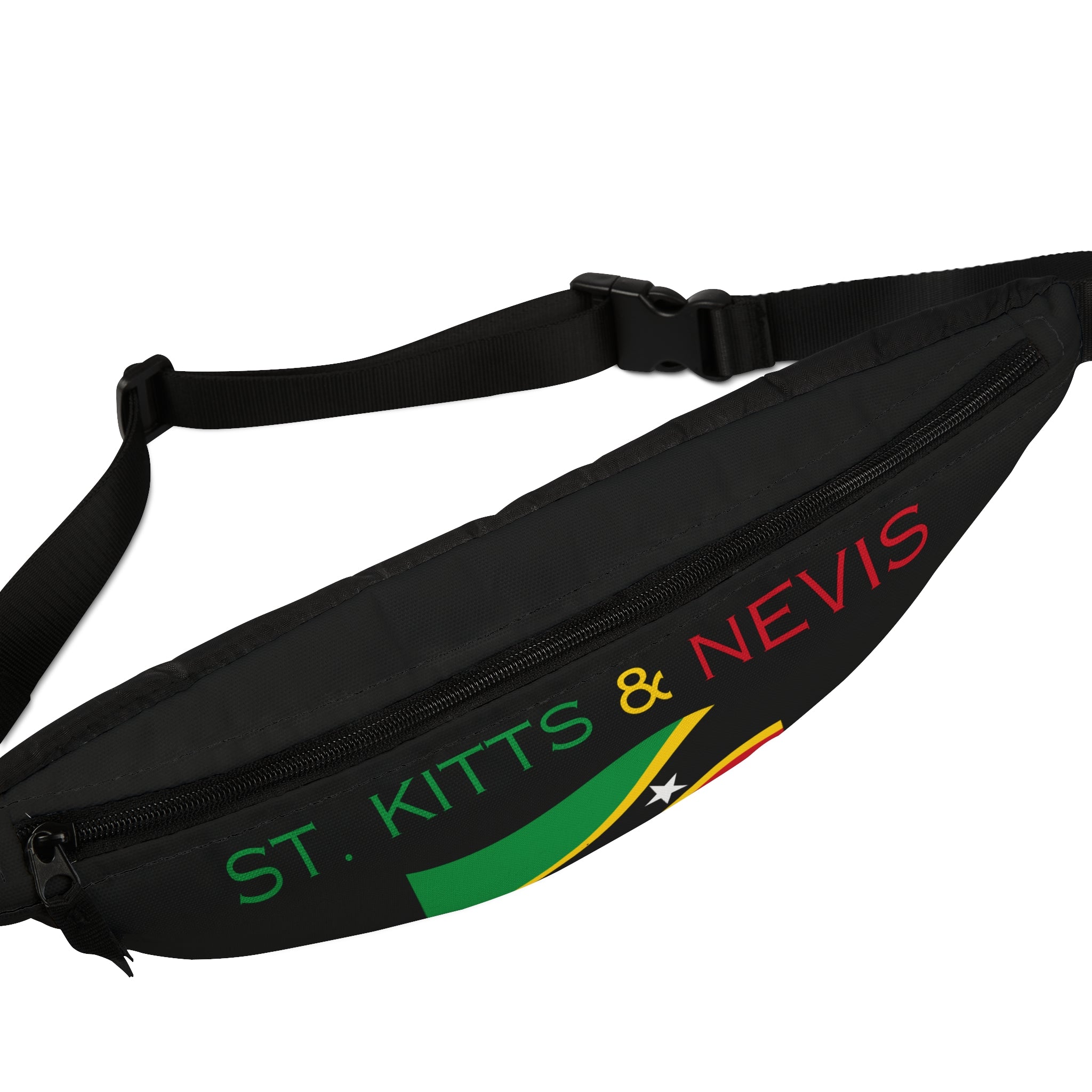 St. Kitts & Nevis Flag Fanny Pack — Travel Waist Bag for the road