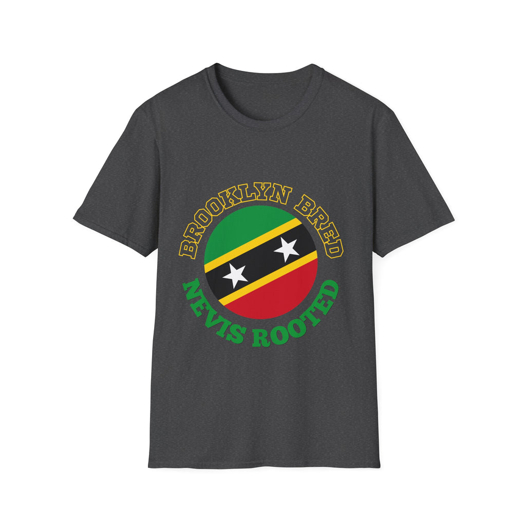 Brooklyn Bred Nevis Rooted T-Shirt — Caribbean Flag Pride Tee