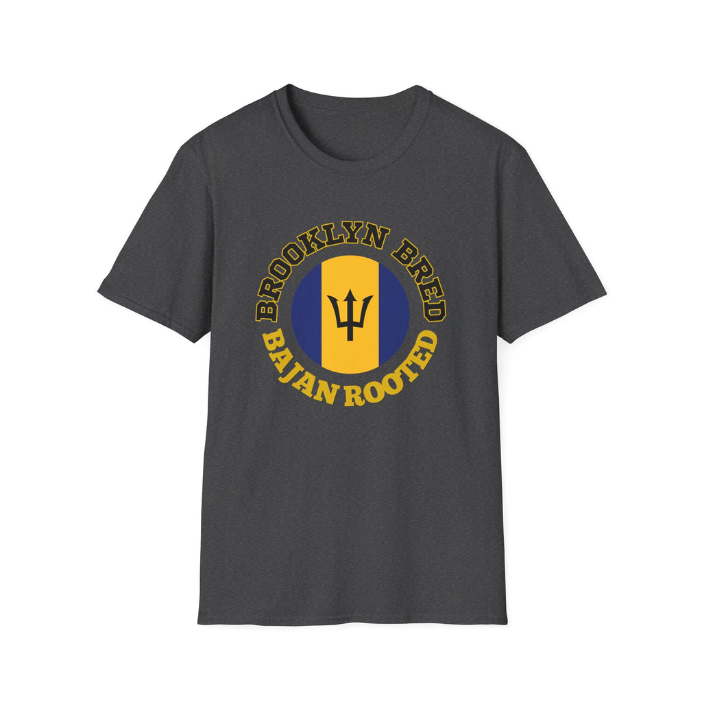 Brooklyn Bred • Bajan Rooted T-Shirt — Barbados Trident Graphic Tee
