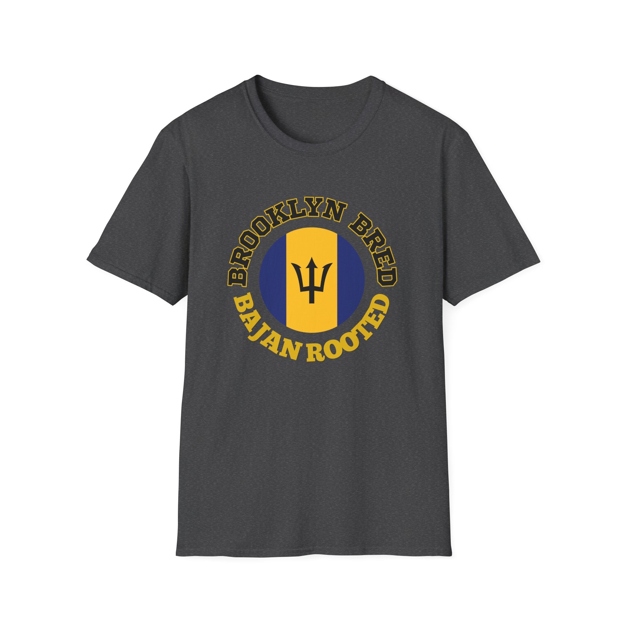 Brooklyn Bred • Bajan Rooted T-Shirt — Barbados Trident Graphic Tee