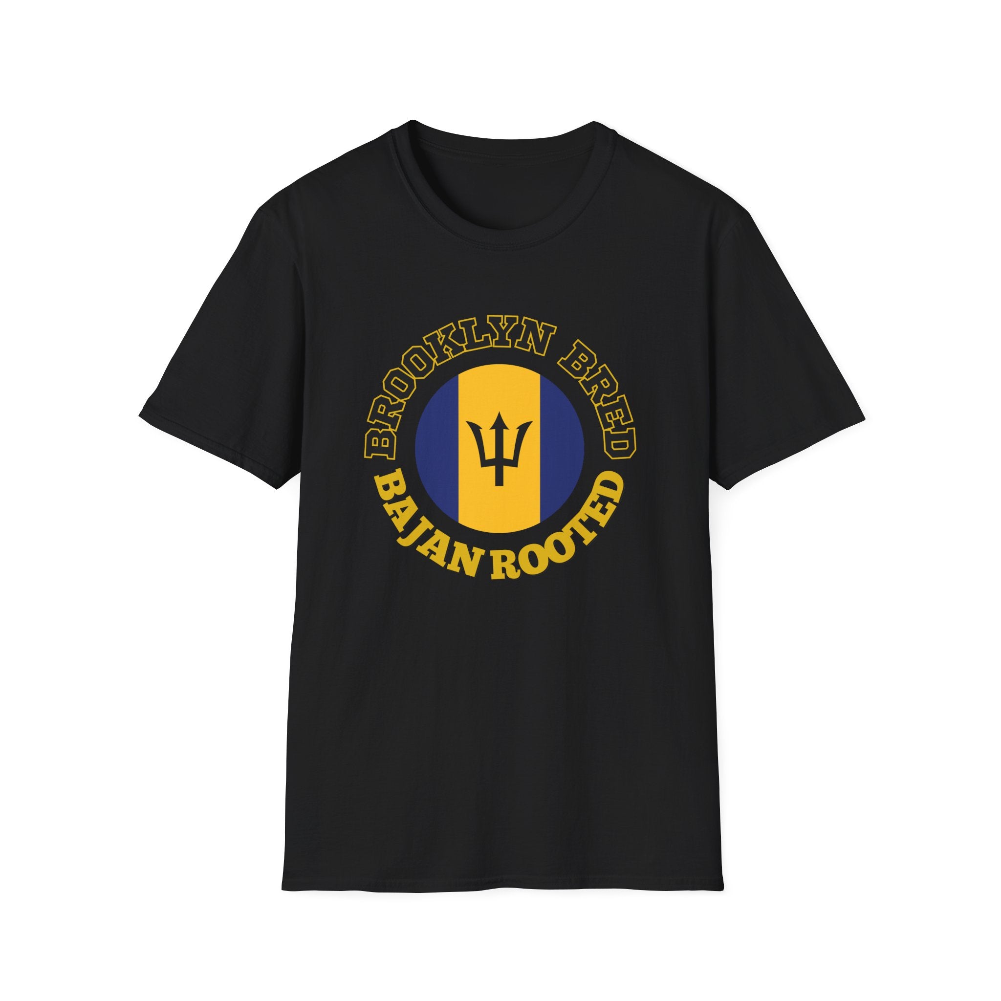 Brooklyn Bred • Bajan Rooted T-Shirt — Barbados Trident Graphic Tee