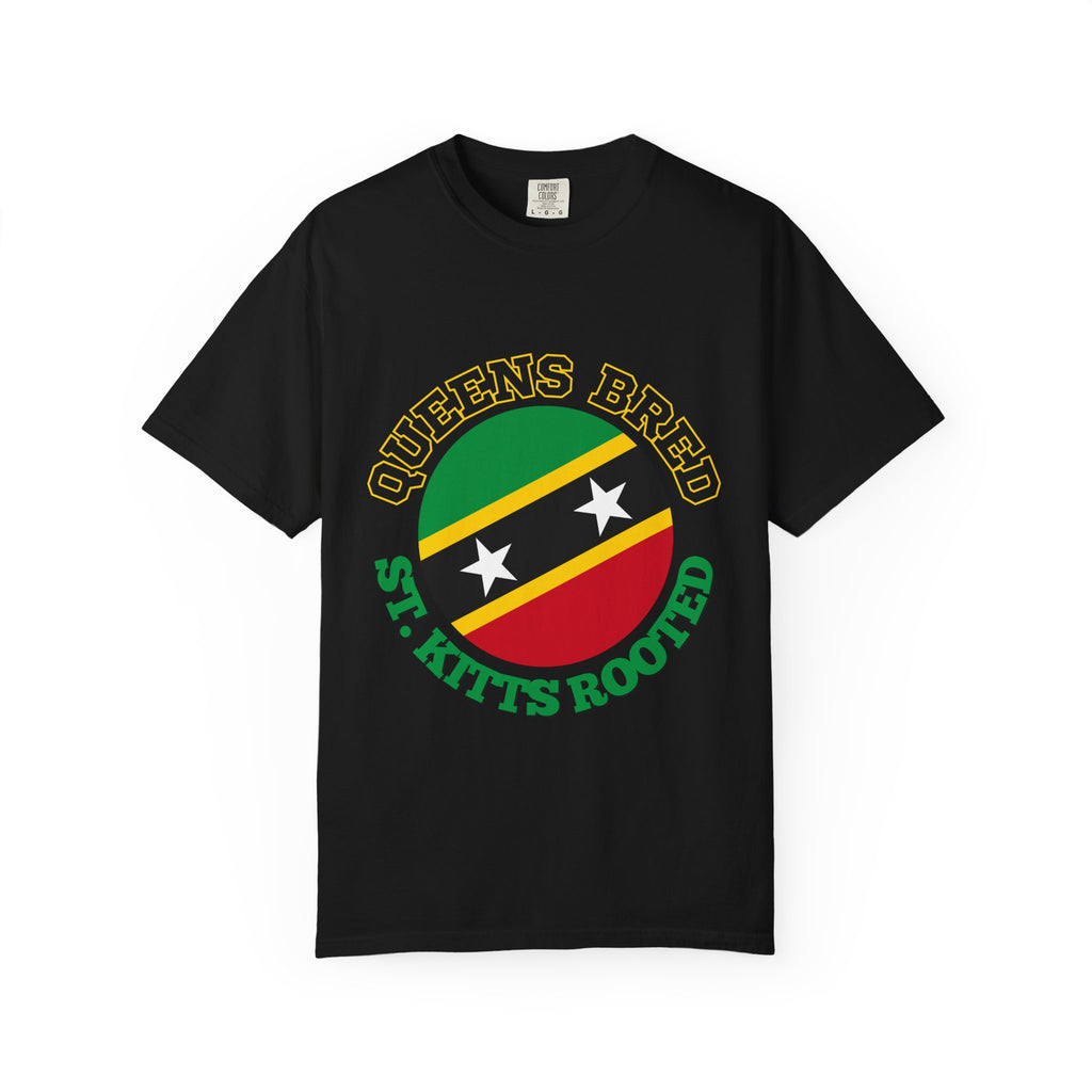 Queens Bred, St. Kitts Rooted Tee | Twin Island Pride Shirt