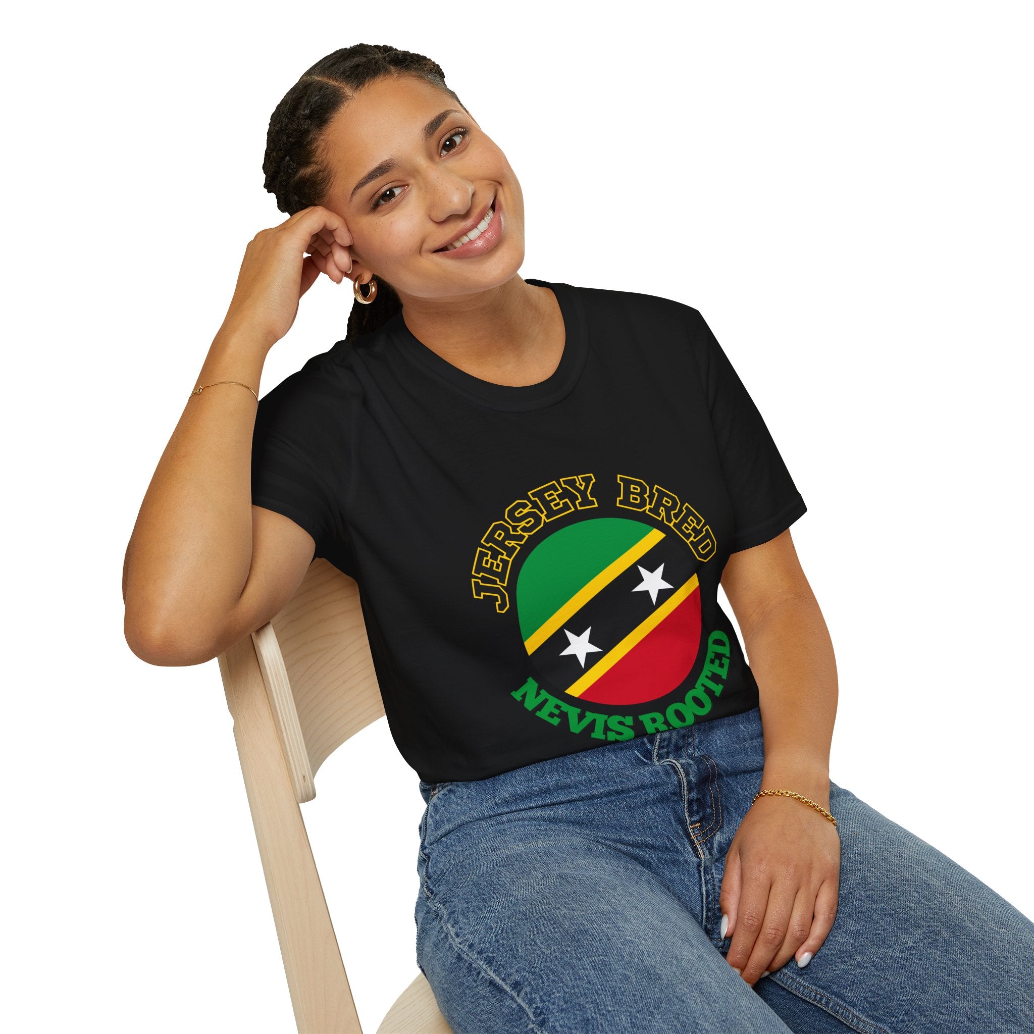 T-Shirt — Jersey Breed St. Kitts & Nevis Rooted Flag Design