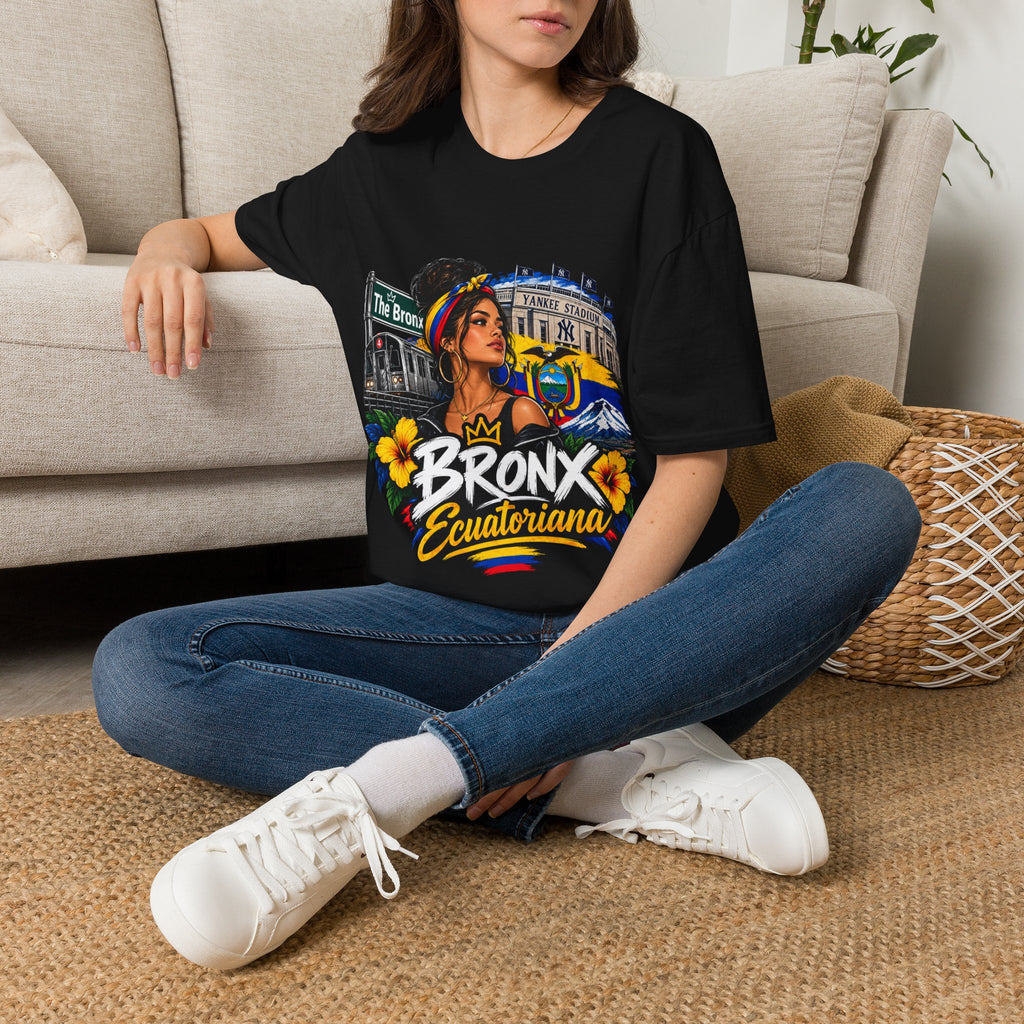 Bronx Ecuatoriana T-Shirt — Ecuadorian Pride NYC Floral Graphic