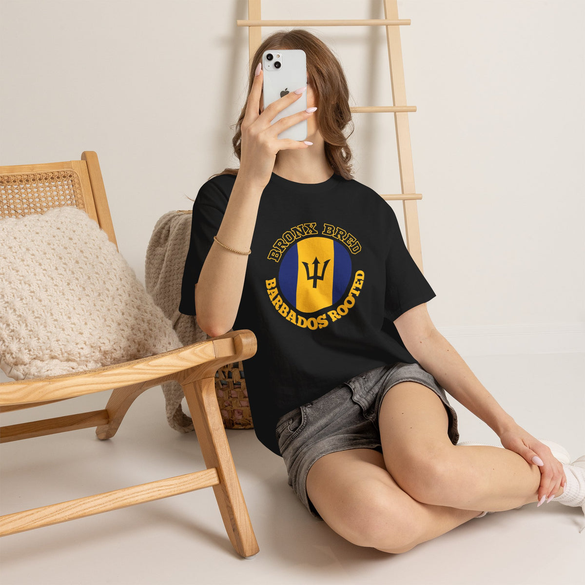 Barbados Rooted 'Bronx Bred' T-Shirt — Caribbean Pride Tee
