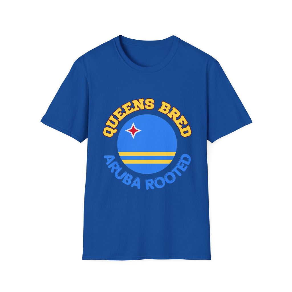 Queens Bred Aruba Rooted T-Shirt — Caribbean Pride Tee