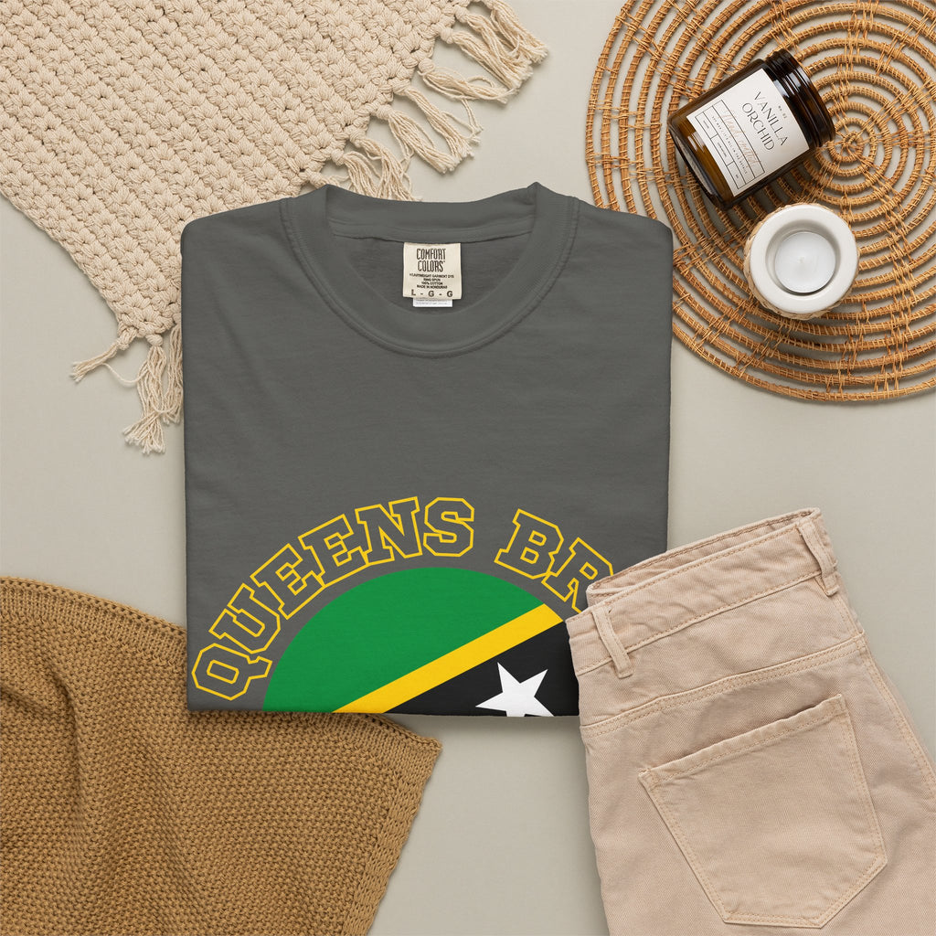 Queens Bred, St. Kitts Rooted Tee | Twin Island Pride Shirt