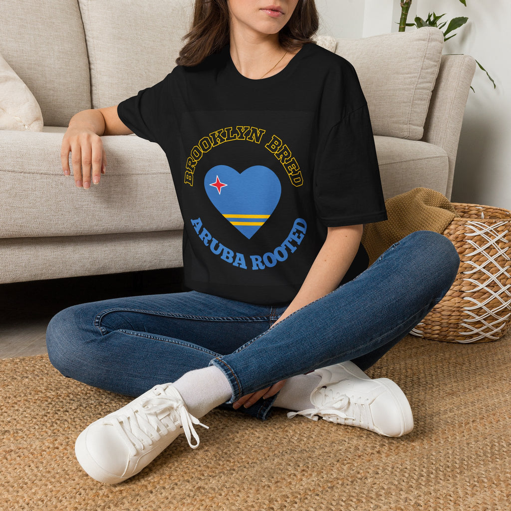 Brooklyn Bred Aruba Rooted T-Shirt — Heart Flag Travel Tee